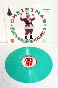 Tino's Breaks Volume 3 ~ Christmas ~ RARE ~ 1999 Tino Corp Used Green LP ~ VG+ - Picture 1 of 10