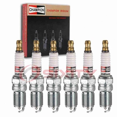 6 pc Champion Iridium Spark Plugs for 1995-2000 Ford Windstar 3.0L V6 eq - Image 1 of 4