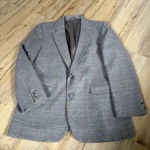 Blazer vintage Imperial by Haggar para hombre tweed lana 42 Grandpa Core clásico hiedra - Imagen 1 de 15