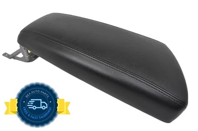2011-2015 Kia Optima Center Console Black Leather Armrest Top Lid Cover OEM - Image 1 of 4