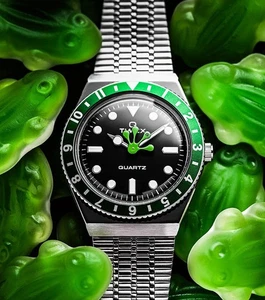 Timex x Seconde/Seconde 38mm 'Kermit' Watch Stainless Steel Brand New! - Picture 1 of 4