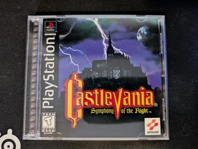 Castlevania: Symphony of the Night (PlayStation 1, 1997) Black Label - Completo Foto 1 de 4