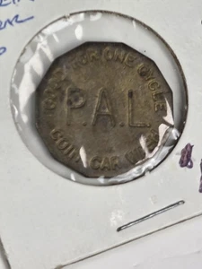 P.A.L. Coin Car Wash Token Octagonal Brass Good For One Cycle Car Wash Token - Picture 1 of 2