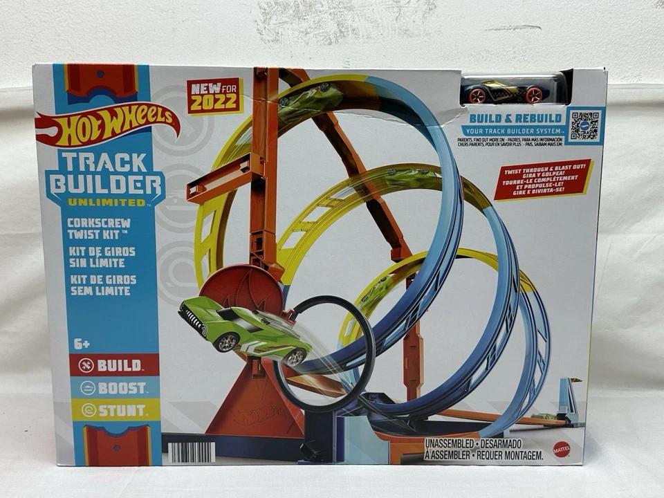Hot Wheels Track Builder Unlimited Corkscrew Twist Kit Race Track Playset - Image 1 of 4