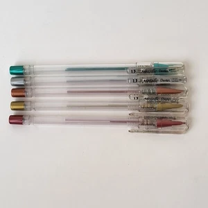 Pentel Metallic Mechanical Color Pencils (5) A13T 1.3 mm Lead Gold Silver Teal - Picture 1 of 9