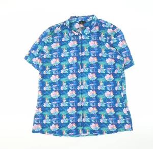 Disney Princess Beach Shirt Blue 2XL Unisex Short Sleeve - Picture 1 of 12