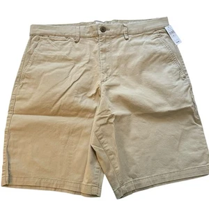 NEW GAP Essential Khaki 10 Shorts Men S SZ 33 X10 Beige Stretch Cotton NWT 44 - Picture 1 of 5