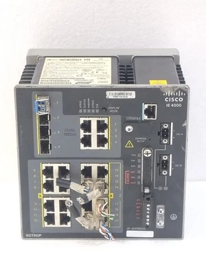 Cisco IE-4000-8GT8GP4G-E Industrial Ethernet Switch - Image 1 of 4