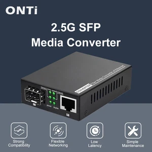 Convertisseur média fibre ONTI 2,5G port LC/SC émetteur-récepteur Ethernet RJ45 - Photo 1/8