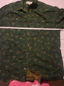 Duluth Green Moose Print Herren M Relaxed Fit Flanellhemd TOP - Bild 1 von 7