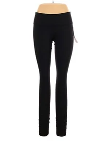 LULULEMON ATHLETICA Black Blue Jacquard Wunder Under Pant III Leggings - US 10 - Picture 1 of 8