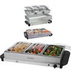 ROYALTY LINE BUFFET SERVER 3 SCOMPARTI PIASTRA CALDA 400W PARTY CATERING RLBF3 S