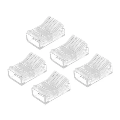 LED Strip Connector 5 Pin, 12mm LED Connectors for Strip Lights 5pcs - Image 1 of 4