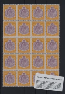 FORGERY - Werner's FORGERY/REPLICA of Straits Settlements 1906-12 KEVII $500 - Picture 1 of 1