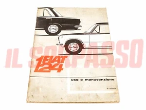 LIBRETTO USO E MANUTENZIONE FIAT 124 BERLINA 1 SERIE ORIGINALE 6a EDIZIONE - Imagen 1 de 1