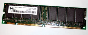 128 MB SD-RAM 168-pin PC-100 non-ECC CL2 'Micron MT16LSDT1664AG-10EC7' - Bild 1 von 2