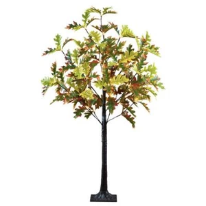 Lightshare Pre Lit Christmas Tree 4' Lighted Oak Artificial Green Christmas Tree - Picture 1 of 4