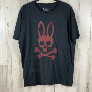 Psycho Bunny Men's Large Graphic Crew-Neck Short Sleeve T-Shirt - Picture 1 of 5