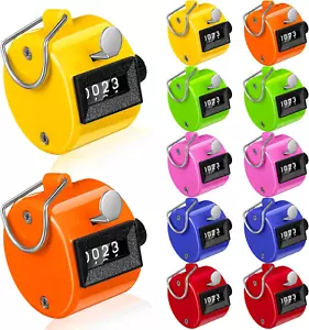 12 Pcs Handheld Tally Counter, 4 Digit Number Count Clicker Counter, Metal Pitch - Picture 1 of 7