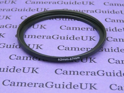 62mm to 67mm Male-Female Stepping Step Up Filter Ring Adapter 62mm-67mm  - Image 1 of 2