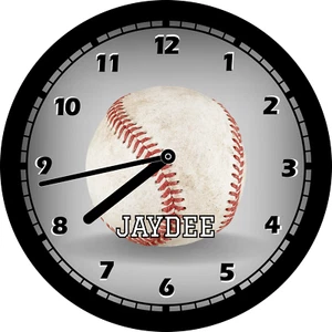 Personalized Clock - Baseball, Boys Room, Kids Room, Sports - Picture 1 of 3