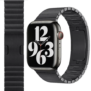 Oryginalny pasek Apple ze stali nierdzewnej 38MM Space Black - Zdjęcie 1 z 4