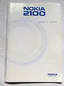 Teléfono móvil Nokia 2100 46 páginas manual de usuario de fábrica en muy buena condición - Imagen 1 de 5
