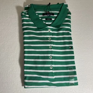 Tommy Hilfiger Para Mujer Verde Blanco Polo Talla XXLarge Calce Ajustado Manga Corta - Imagen 1 de 5