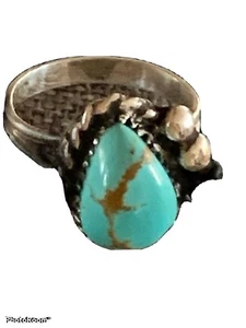 New Sterling Silver Utah Turquoise Ring Sz. 6 - Picture 1 of 12