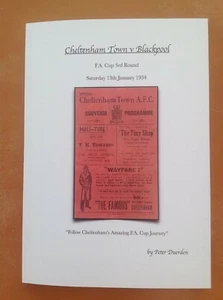 NEW Softback book - Cheltenham Town v Blackpool - FA Cup 3rd Round 1934 - Picture 1 of 6