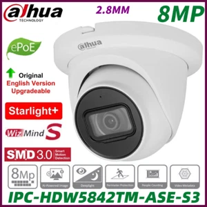 Dahua 8MP Deep Learning WizMind IP Camera IR50m PoE SMD3.0 IPC-HDW5842TM-ASE-S3 - Picture 1 of 12