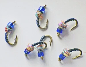 Grey Reef Pal Flash Back Nymphs - Premium Forelle Fliegenfischen Fliegen Set - Bild 1 von 22
