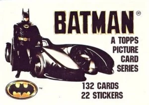 BATMAN 1989 1ST SERIES TOPPS BASE / BASIC CARDS 1 to 132 SMALL SIZE / STICKERS - Picture 1 of 167