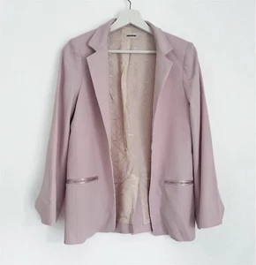 Zadig & Voltaire Pink Blazer Jacket Open Front Size 34 - Picture 1 of 12