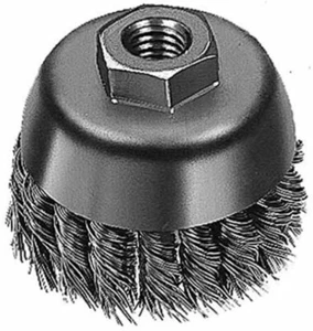 Milwaukee 4" Knot Cup Brush 5/8"-11 Spindle .020 Wire - Picture 1 of 1