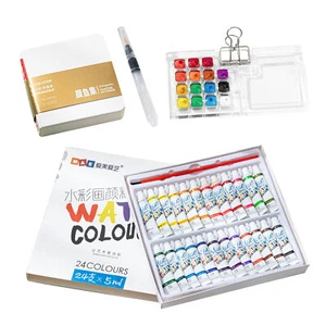 Pocket Artist Watercolor Travel Set Watercolor Paint Palette Portable - Picture 1 of 14