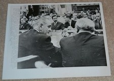 PRESIDENT LYNDON BAINES JOHNSON VINTAGE HAWAII VIETNAM ORIGINAL PRESS PHOTO 