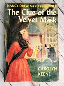 Nancy Drew Clue of the Velvet Mask #30 First Ed 1953 Dustjacket HC READ - Imagen 1 de 14