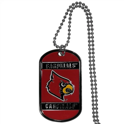 Louisville Cardinals Dog Tag Necklace NCAA Fan Neck Ball Chain College Sports Cover