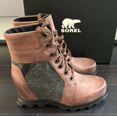 Sorel Joan Of Arctic Wedge III Lexie Women's Boots In Tobacco/black Sz 10 NWT - Image 1 of 4
