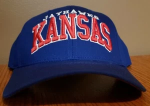 Kansas Jayhawks Hat Cap Zephyr Adjustable One Size Fits All Blue Red - Picture 1 of 7