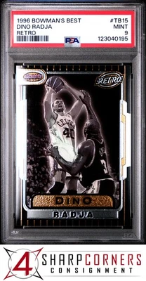 Bowman's Best Retro 1996 #TB15 Dino Radja Celtics Hof Pop 1 PSA 9 Foto 1 de 2
