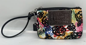 Coach Poppy Neopren mehrfarbige Handgelenktasche 5,5”x4” - Bild 1 von 7