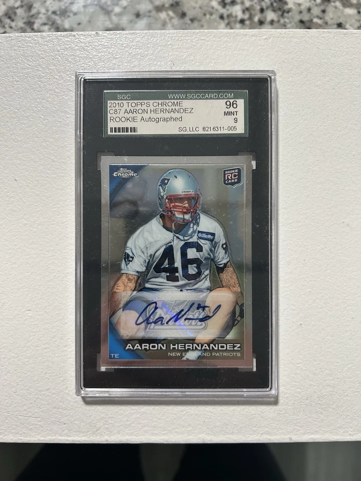 Topps Chrome 2010 - Aaron Hernandez #C87 Foto 1 de 2