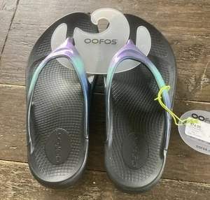 Oofos Oolala Arched Soft Recovery Sandals Size 7 Women Color Atlantis Brand New! - Picture 1 of 8