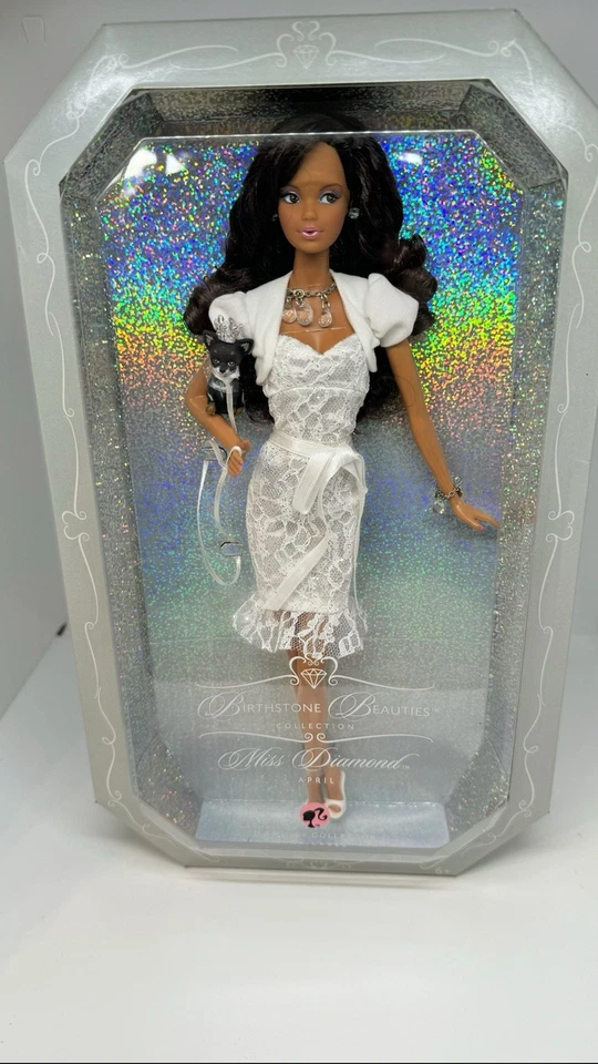 Birthstones Beauties Miss Diamond Barbie African-American NIB - Image 1 of 1