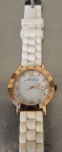 Reloj Pulsera Marc by Marc Jacobs Tono Oro Rosa. Banda blanca. Esfera 40mm. Sin usar. - Imagen 1 de 11