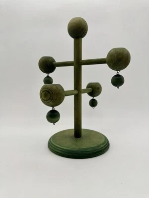 Candelabro vintage de madera Aarikka de mediados de siglo Finlandia candelabro escandinavo Foto 1 de 4