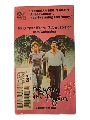 Finnegan Begin Again (1984, VHS) Romantic Comedy Movie w/ Mary Tyler More SEALED Foto 1 de 3