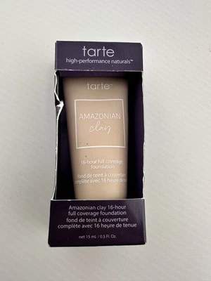 Base Tarte Amazonian Clay 26N Cobertura Completa 15 ml/0,5 fl oz TAMAÑO DE VIAJE Foto 1 de 4